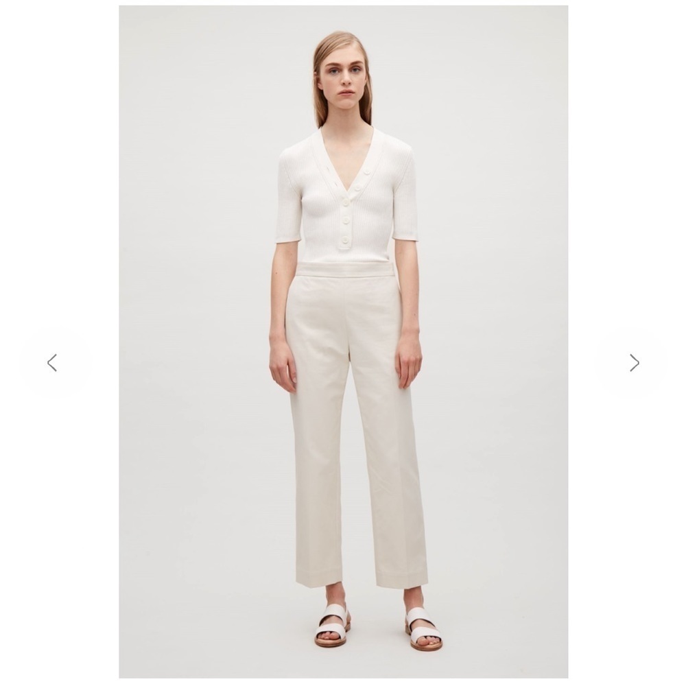 NWT COS Textured Straight-fit Trousers